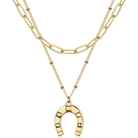 Boutique Accessories - 18k Gold Plated Dainty Gold Choker Arrow Bar Layering Long Necklace for Women